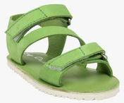 Drish Green Genuine Leather Sandals Boys