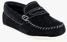 Drish Navy Blue Genuine Leather Loafers boys