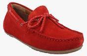 Drish Red Genuine Leather Loafers Boys