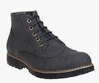 Duke Navy Blue Mid Top Flat Boots Men