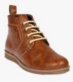 Duke Tan High Top Flat Boots Men