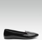 Dune London Black Checked Synthetic Ballerinas Women