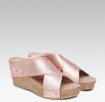 Dune London Rose Gold Solid Sandals Women