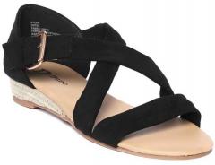 Dune London Women Black Solid Open Toe Flats