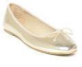 Dune London Women Gold Toned Solid Ballerinas