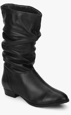 Dune Relissa Black Calf Length Boots women