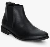 Egoss Black Chelsea Boots Men