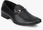 Egoss Black Slip On Formal Shoes Men