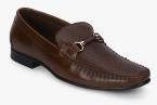 Egoss Brown Slip On Formal Shoes Men