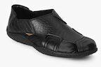 El Paso Black Fisherman Sandals Men