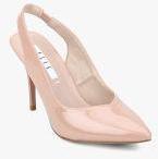 Elle Beige Sling Back Stilettos Women