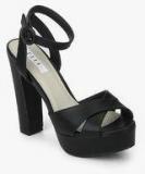 Elle Black Ankle Strap Stilettos women