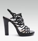 Elle Black Cut Out Stilettos Women