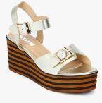 Elle Golden Metallic Wedges Women