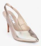 Elle Golden Sling Back Stilettos Women