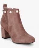 Elle Peach Synthetic Boots Women