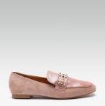 Elle Pink Embellished Loafers Women