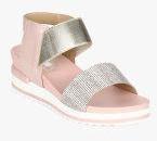 Elle Pink/Gold Wedges women