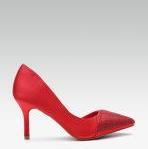 Elle Red Studded Pumps Women