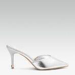 Elle Silver Toned Solid Pumps Women