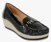 Elly Black Moccasins Women