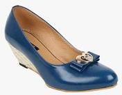 Elly Navy Blue Belly Shoes Women