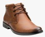 Escaro Tan Mid Top Flat Boots Men