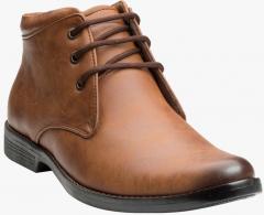 Escaro Tan Mid Top Flat Boots men