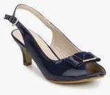 Esse By Esse Pelle Navy Blue Sandals women