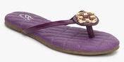 Esse By Esse Pelle Purple Flip Flops Women