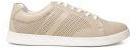 Ether Beige Solid Perforated Sneakers Men