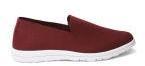 Ether Maroon Slip On Sneakers Men