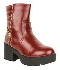 Evetoes Ankle Length Maroon Boots women