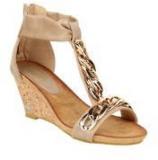 Evetoes Khaki Wedges Women