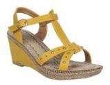 Evetoes Yellow Wedges Women