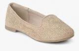 Fame Forever By Lifestyle Beige Glitter Belly Shoes girls