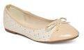 Fame Forever By Lifestyle Beige Woven Design Ballerinas Girls