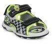 Fame Forever By Lifestyle Boys Black & Lime Green Comfort Sandals