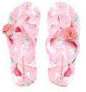 Fame Forever By Lifestyle Girls Pink Printed Heeled Thong Flip Flops