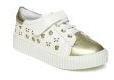 Fame Forever By Lifestyle Girls White & Gold Toned Sneakers