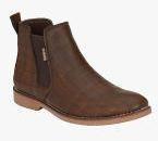 Fentacia Brown Mid Top Flat Boots men