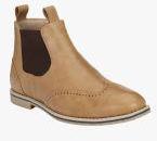 Ferraiolo Tan Boots Men