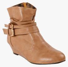 Flat N Heels Beige Boots women