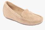 Flat N Heels Beige Loafers Women