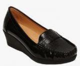 Flat N Heels Black Moccasins Women