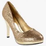 Flat N Heels Golden Stilettos Women