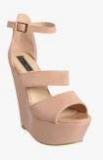 Flat N Heels Nude Wedges Women