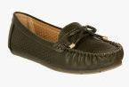 Flat N Heels Olive Moccasins women