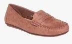 Flat N Heels Peach Regular Loafers Women