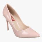 Flat N Heels Pink Solid Pumps Women